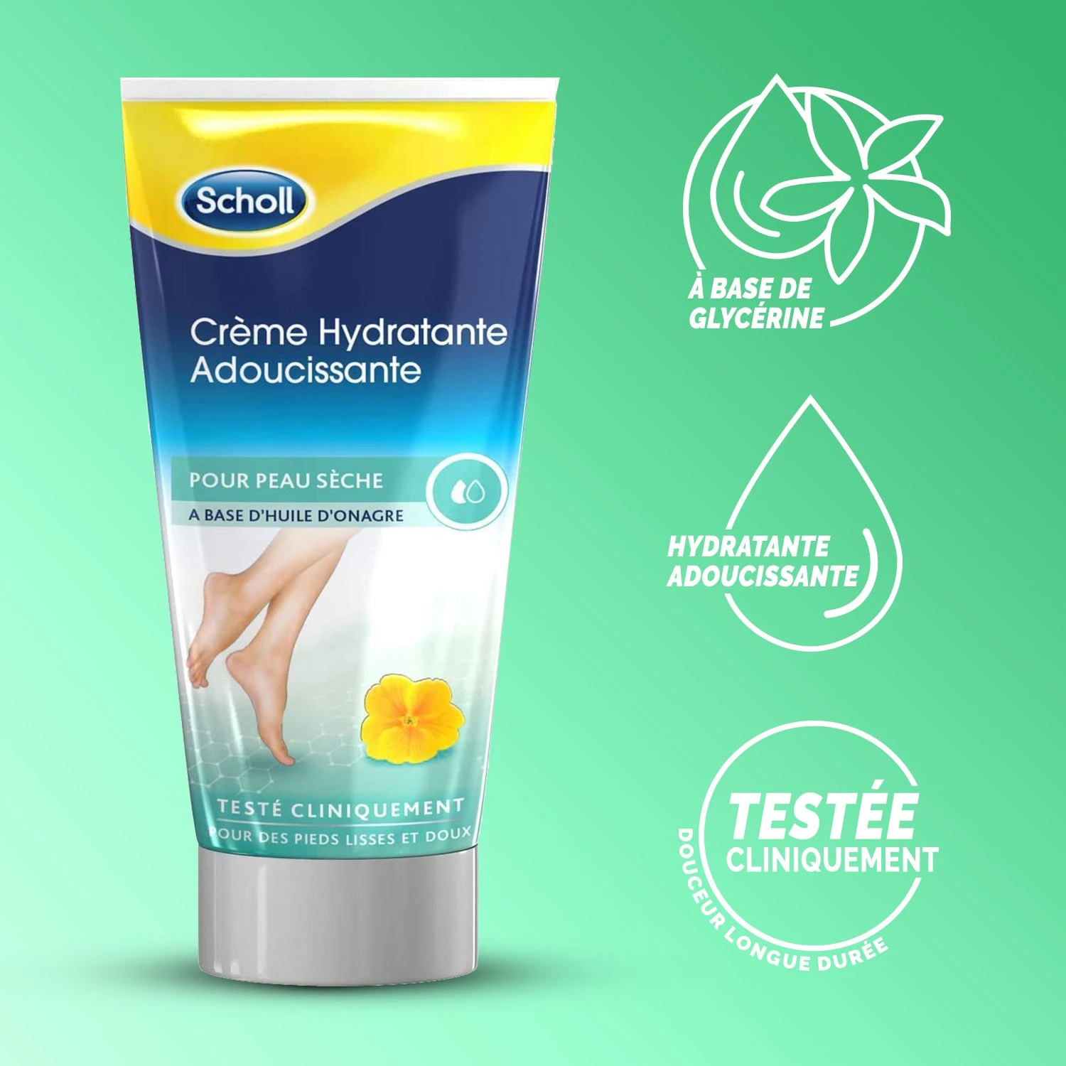 Scholl Crème Hydratante Adoucissante 150 Ml – Image 2