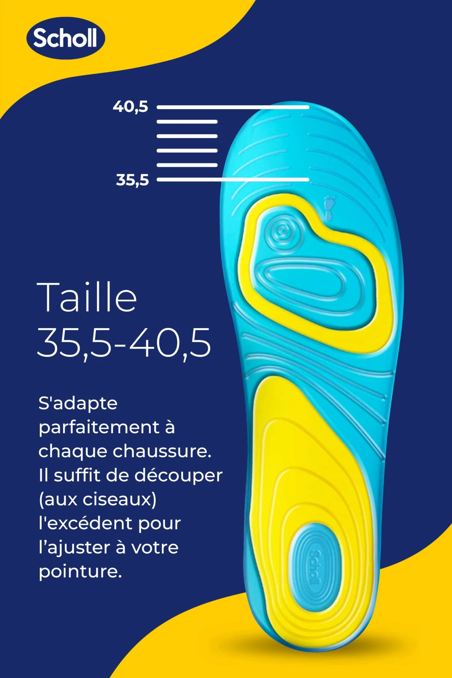 Semelles Scholl GelSoft Quotidien Femme - Pointure 35.5-40.5 – Image 6