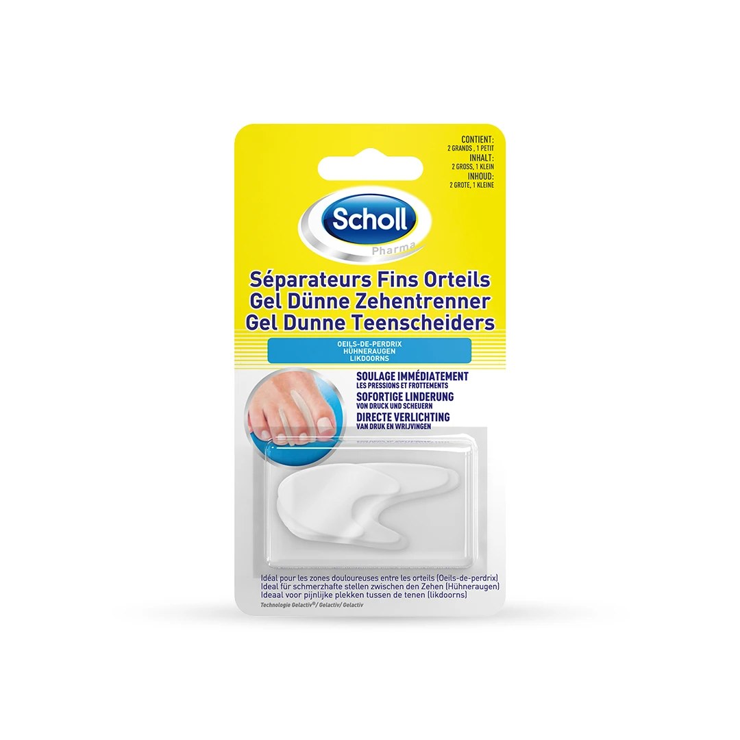 Séparateur D'Orteils Fins Scholl : Set De 3 (2 Grand Et 1 Petit)