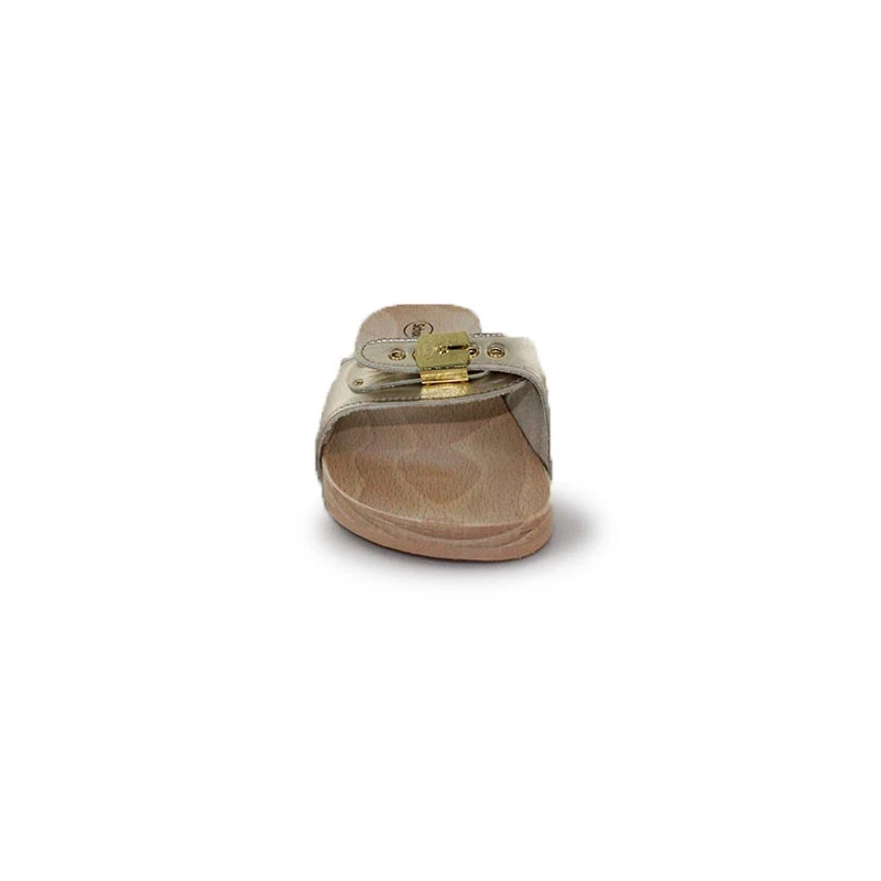 SCHOLL Mules Pour Femme Pescura Flat Gold – Image 3