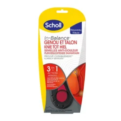 Scholl Genou Et Talon Semelle Anti-douleur Taille L 42.5-45