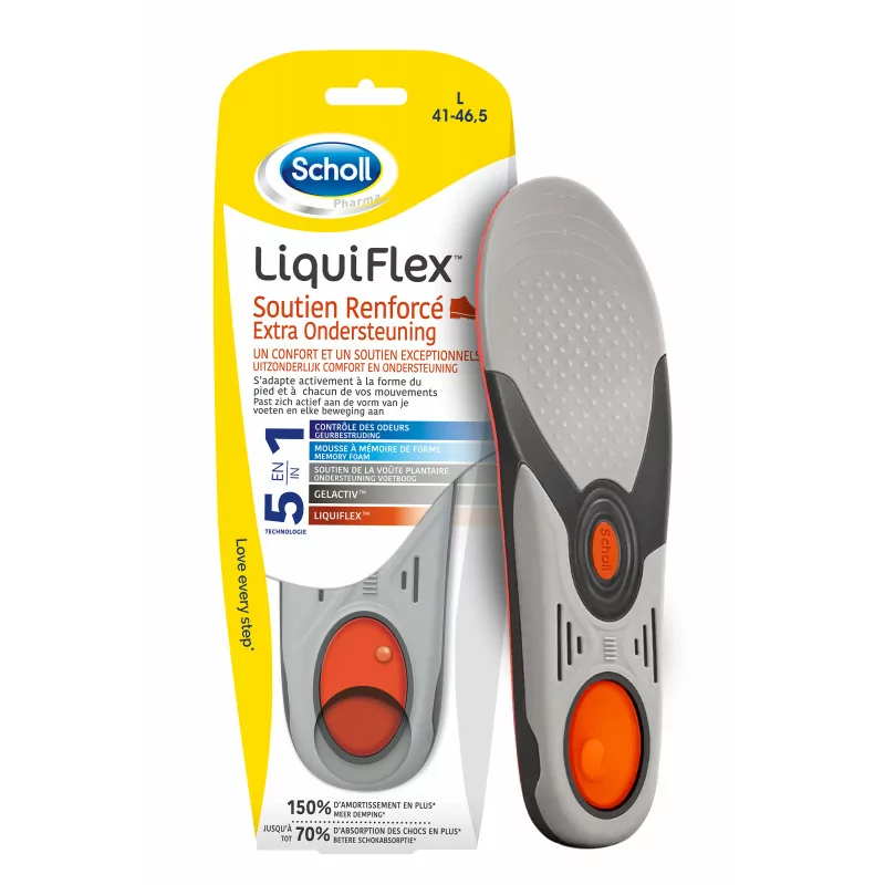 Scholl LiquiFlex Semelles Soutien Renforcé Taille L